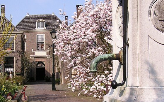 Walking by some almshouses