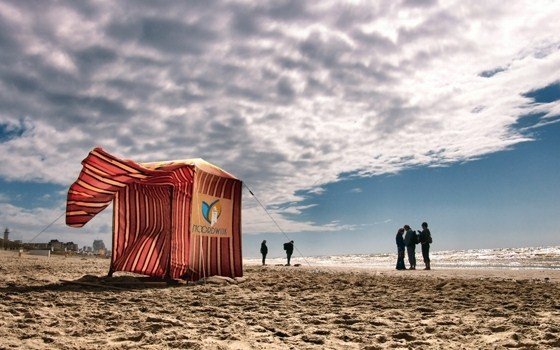A beach tent near noordwijk