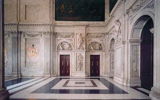 view of the south east side of the central hallway