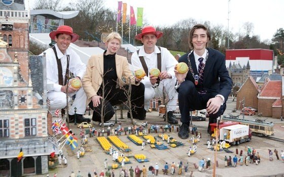 Miniature cheese market at Madurodam