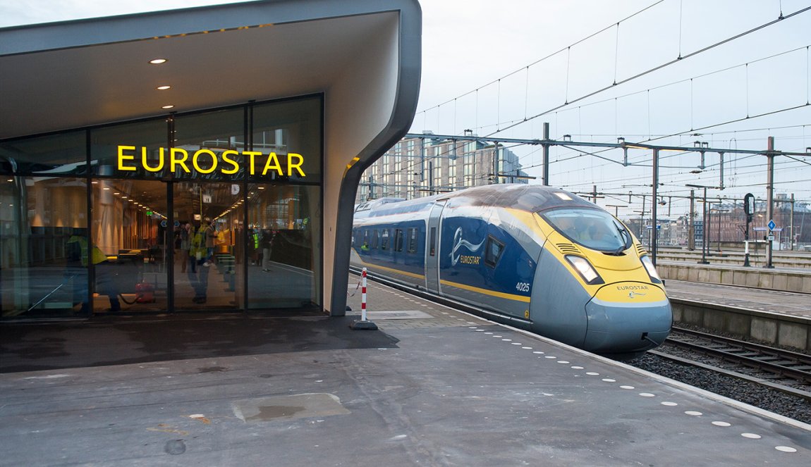 Eurostar train Londen - Rotterdam - Amsterdam