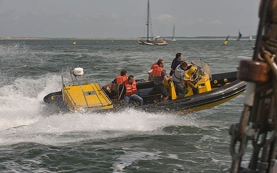 Rafting on the dutch coast