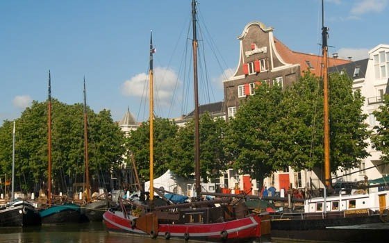 The hisoric port of Dordrecht