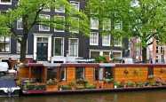 Houseboats in Amsterdam