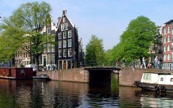 A canal in the Jordaan area