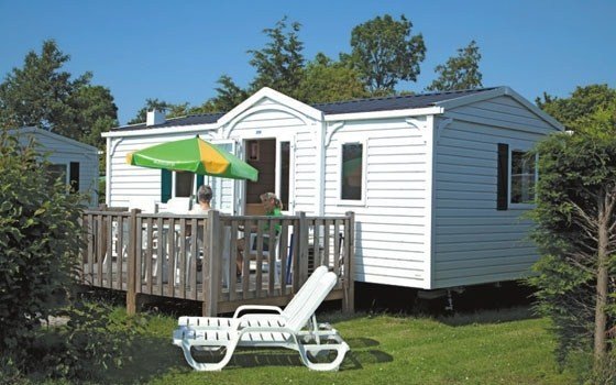 A mobile home exterior