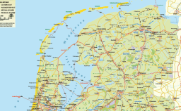 Mapa de Holanda