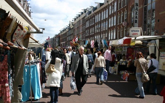 The most famous market of Amsterdam