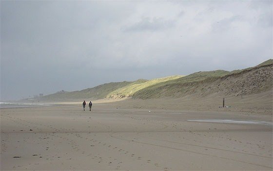 beachwalkers near egmond