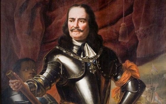 Maritiem MuZEEum Vlissingen, painting of De Ruyter the greatest sailor/admiral in the Ducth history