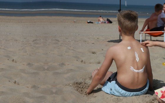 beach and sunblock