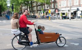 One of many unusual types of bicycles in Holland. Photo from Netherlands Board of Tourism