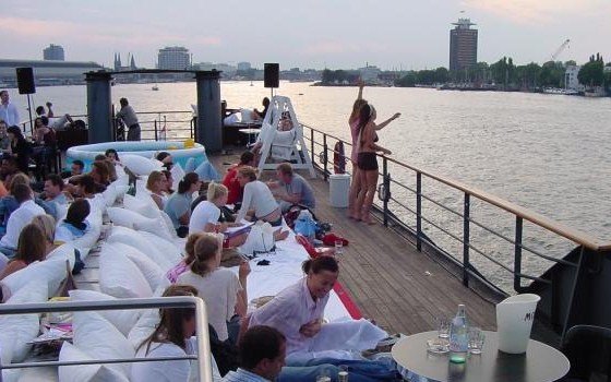 A floating restaurant
