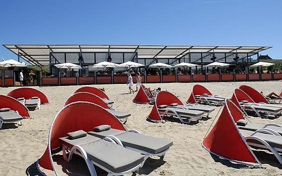 a beach pavillion