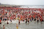 Nieuwjaarsduik Scheveningen