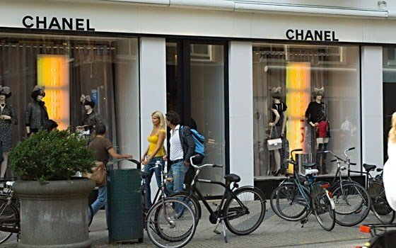 A Chanel store In the P.C. Hooftstraat in Amsterdam