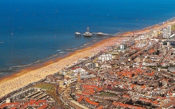 birds eye view over scheveningen