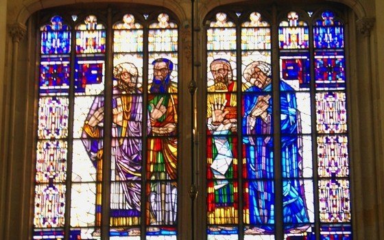 Stained glass in the Domtoren in Utrecht