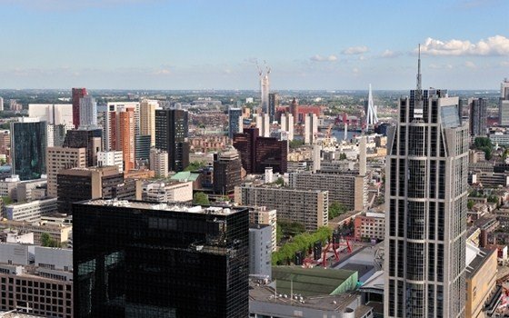 The skyline of Rotterdam