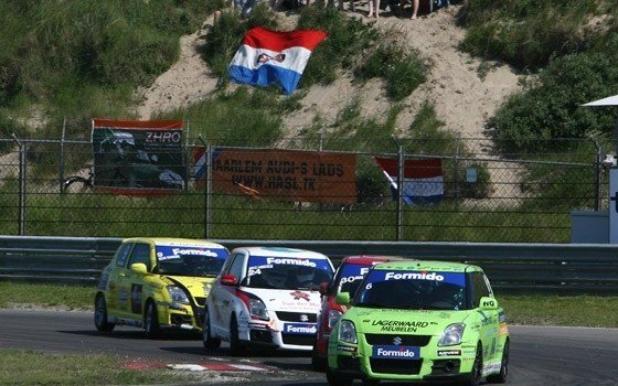A dutch flag at zandvoort circuit