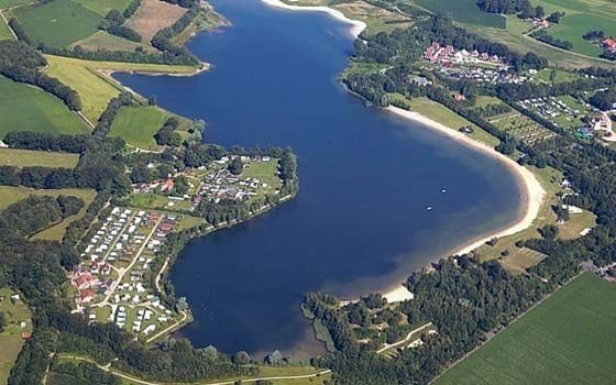 areal photograph of an camp site