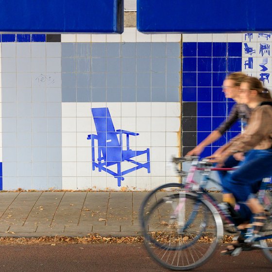De Stijl viaduct near Rietveld Schr&ouml;derhuis &copy; Jurjen Drenth