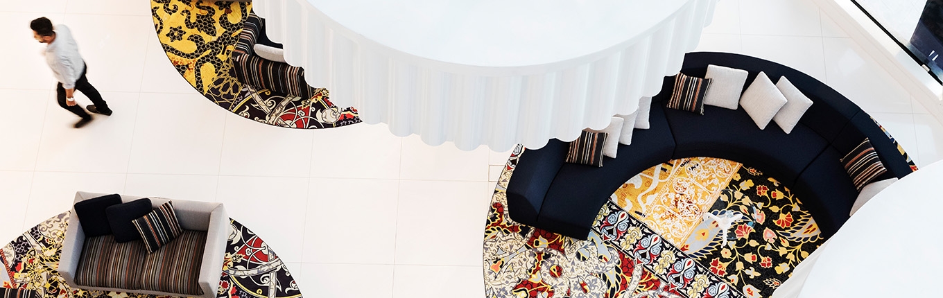 Hotel interior Mondrian Doha Atrium in Qatar by Dutch designer Marcel Wanders Hotel interior Mondrian Doha Atrium in Qatar by Dutch designer Marcel Wanders