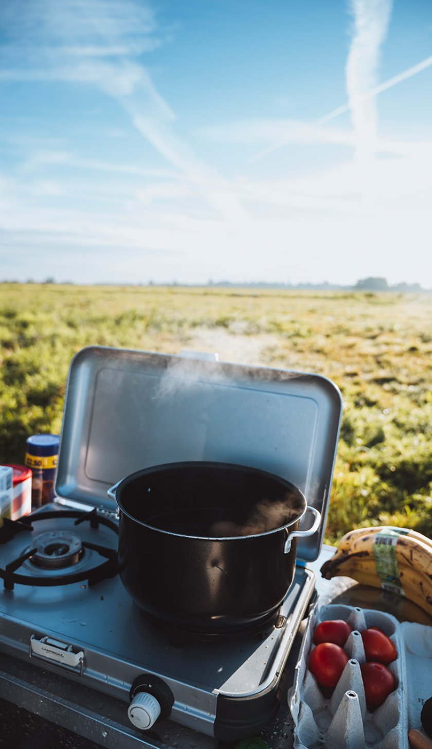 Cooking on your camping raft