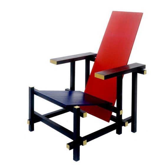 Famous Rietveld Red and Blue Chair