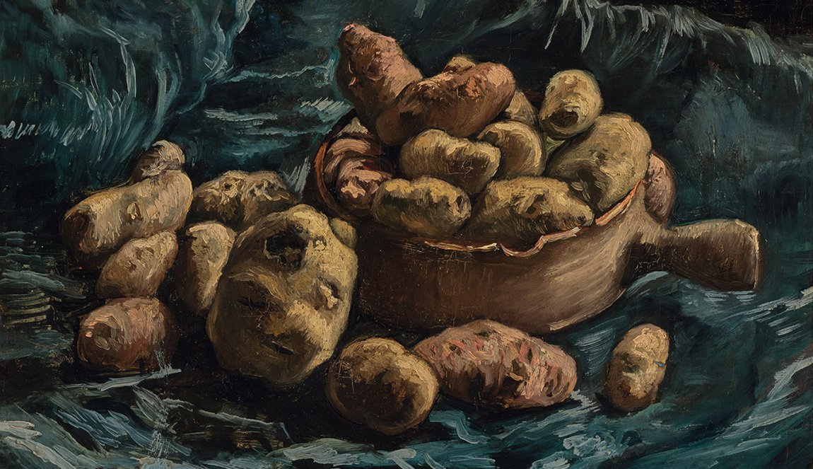 Painting Still Life with Potatoes