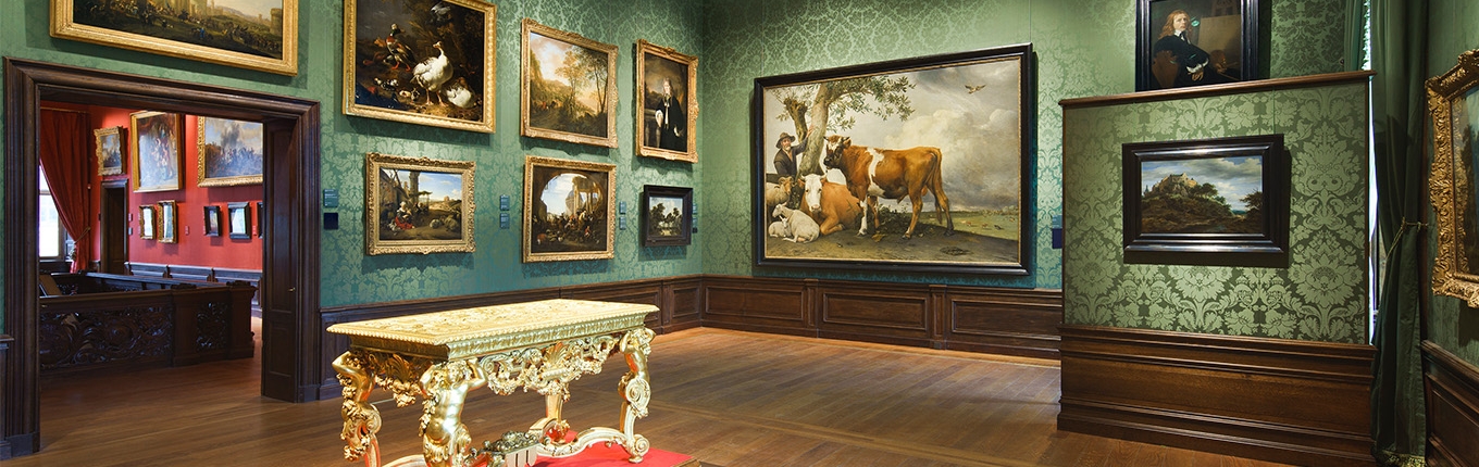Mauritshuis The Hague interior with painting The Bull