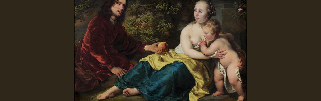 Ferdinand Bol - Portret Wigbold Slicher en Elisabeth Spiegel als Paris en Venus - 1656 - Dordrechts Museum