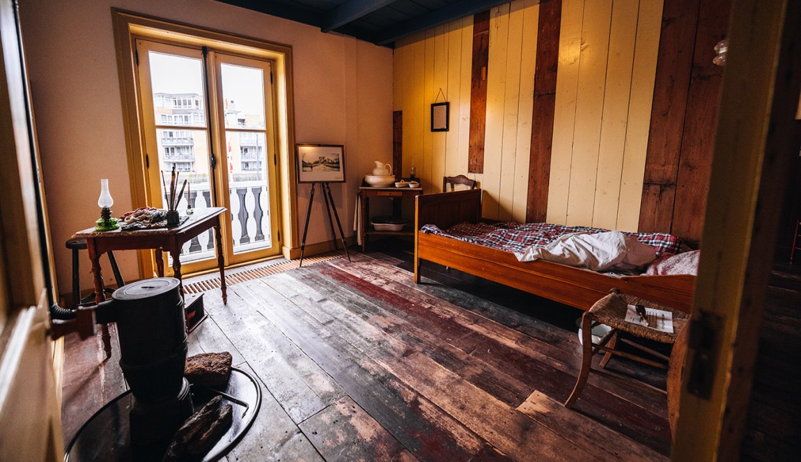 Bedroom of Vincent van Gogh at Van Gogh Huis Nieuw-Amsterdam Veenoord 