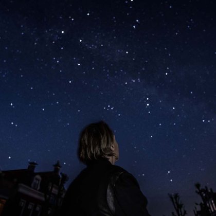 Look up and be surprised by the stars.