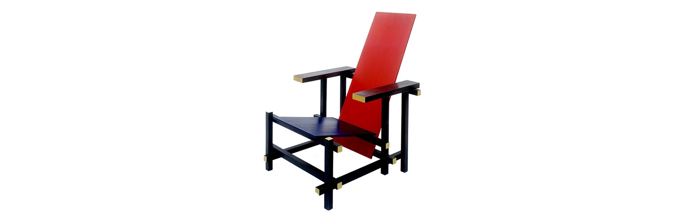 Famous Rietveld Red and Blue Chair Famous Rietveld Red and Blue Chair