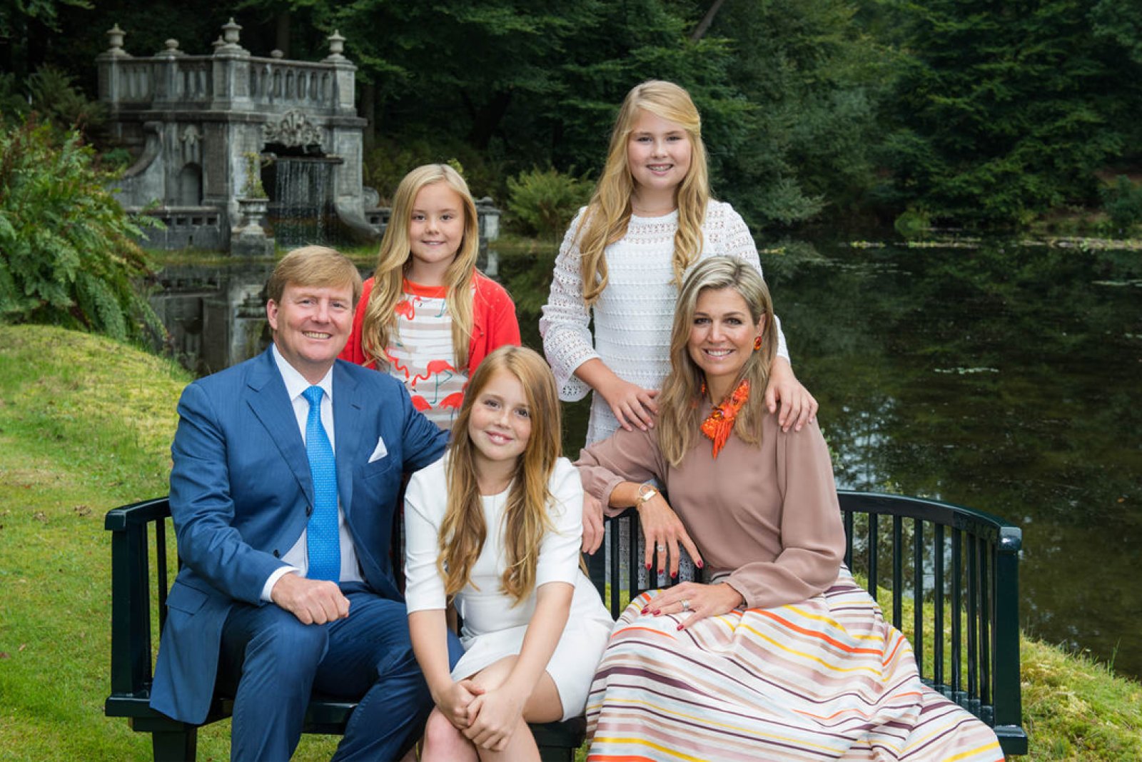 King Willem-Alexander with his family