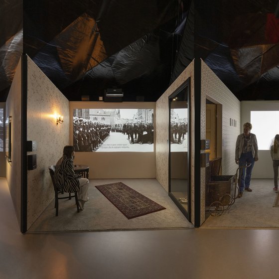 Dilemma rooms at the Freedom Museum Groesbeek