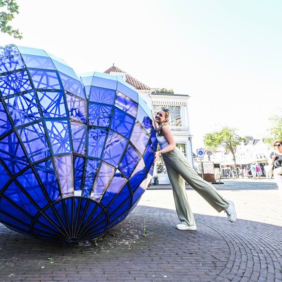 Work of art Blue Heart Delft