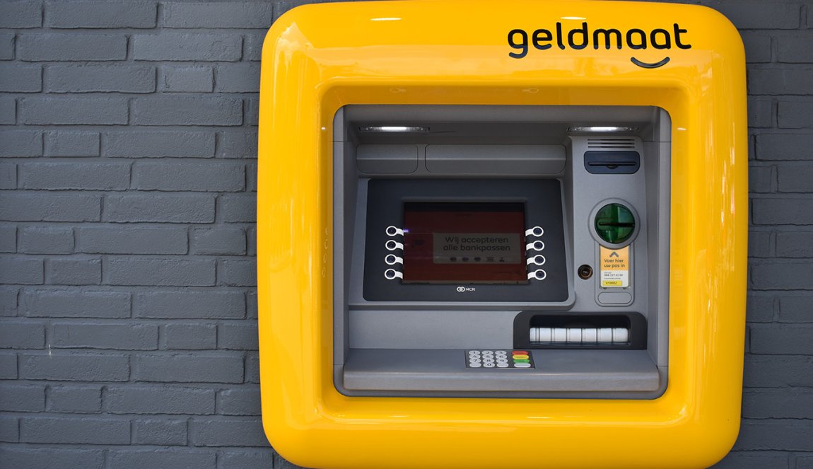 Geldmaat ATM new the first one in the Netherlands, Soest, Tamboerijn