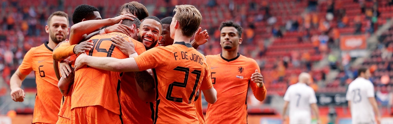 Dutch football team during game 2021
