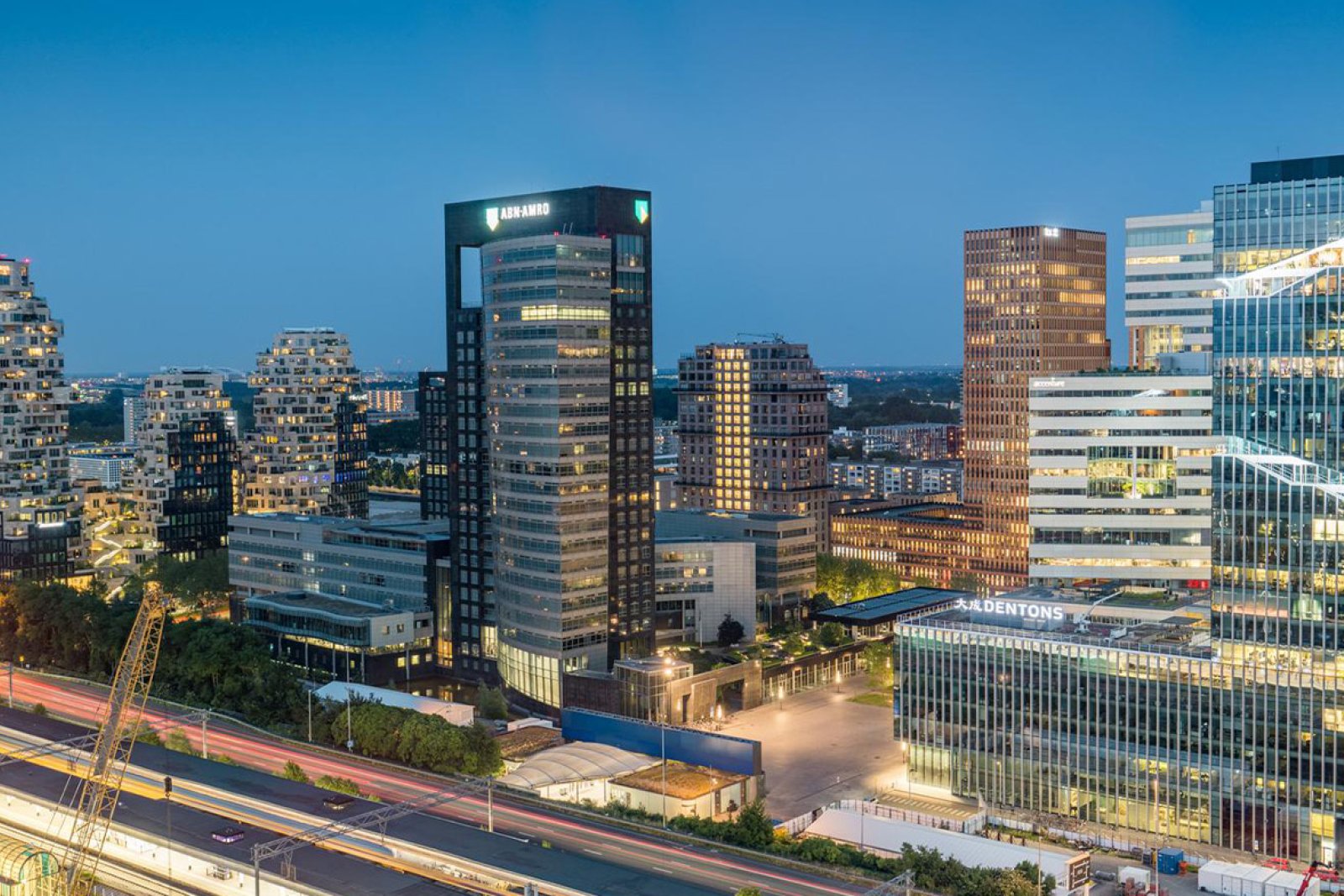 View of offices at the Zuidas