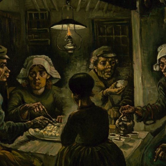 Vincent van Gogh, &lsquo;de Aardappeleters&rsquo; 1885