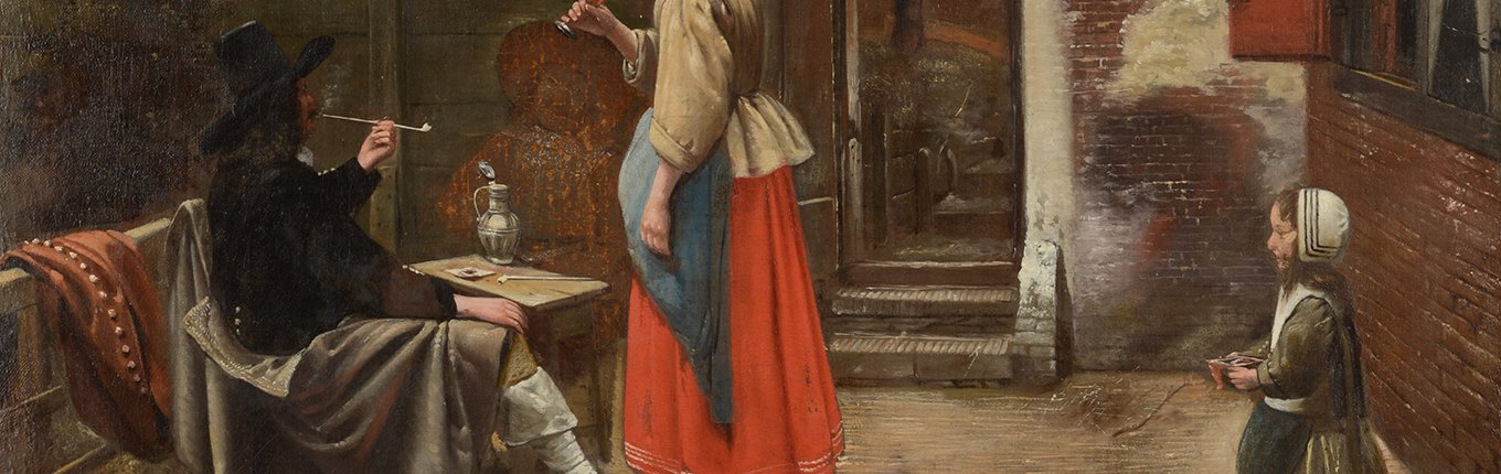 De Hooch, during restoration. Mauritshuis De Hooch, during restoration. Mauritshuis