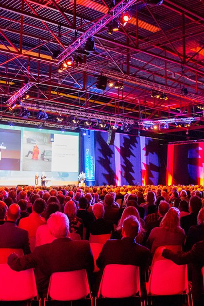 Conference audience at WTC Expo in Leeuwarden, Friesland