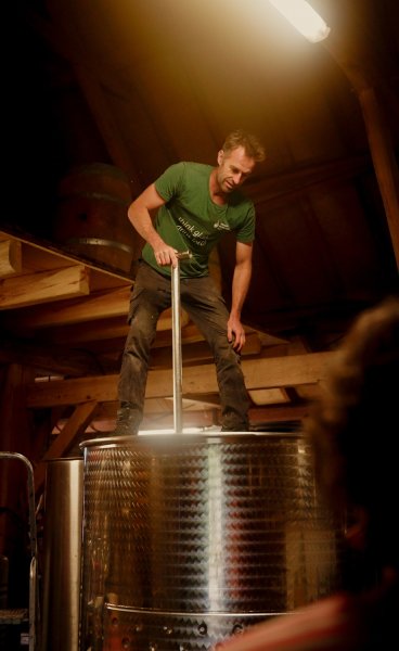 Dassemus winemaker Ron Langeveld 