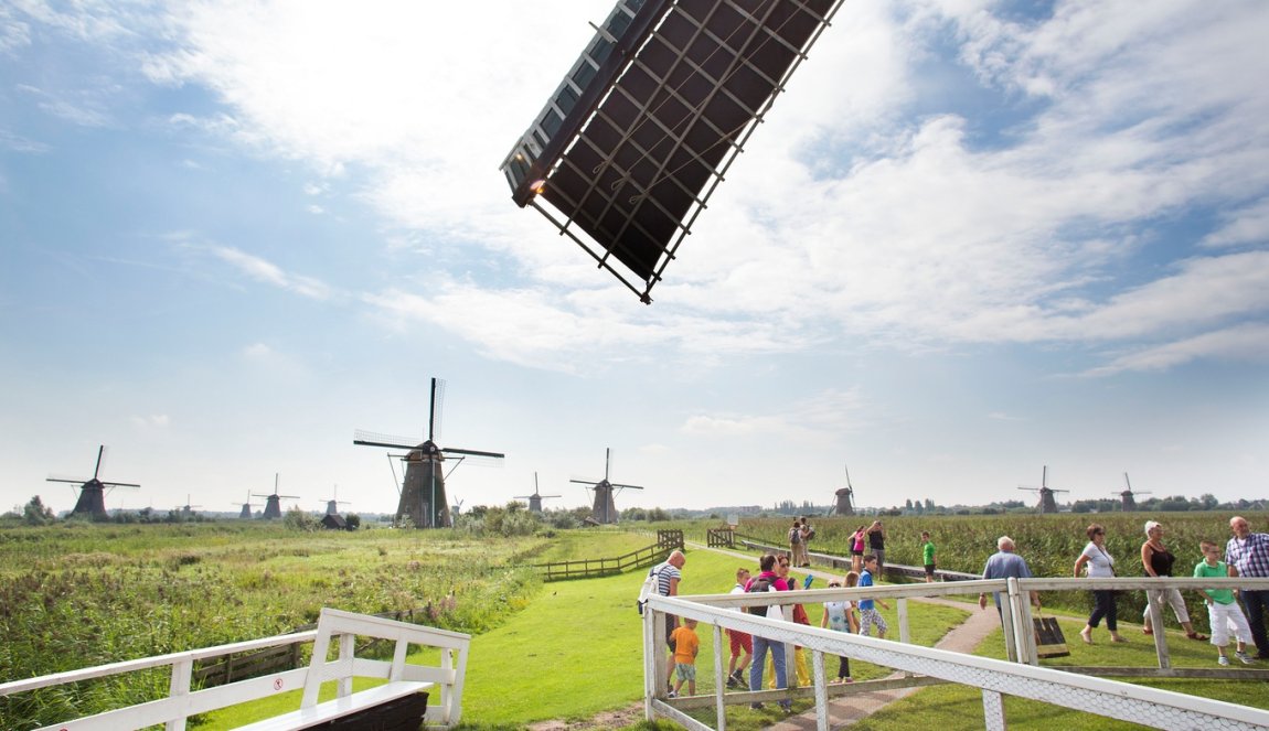 Visitors at Kinderdijk Visitors at Kinderdijk