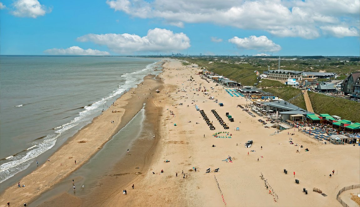 Beach at Bloemendaal at the Sea