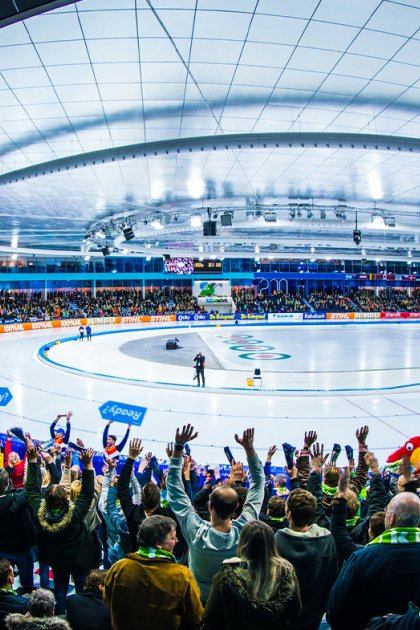 Large-scale event venue in Friesland hosting an international sports event