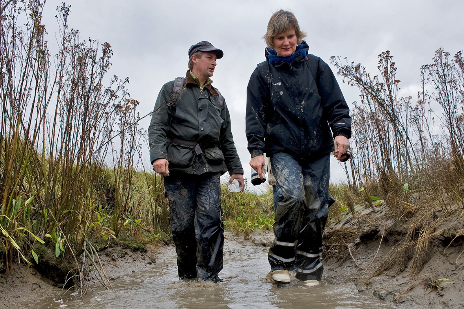 Walking around the mud in Zeeland