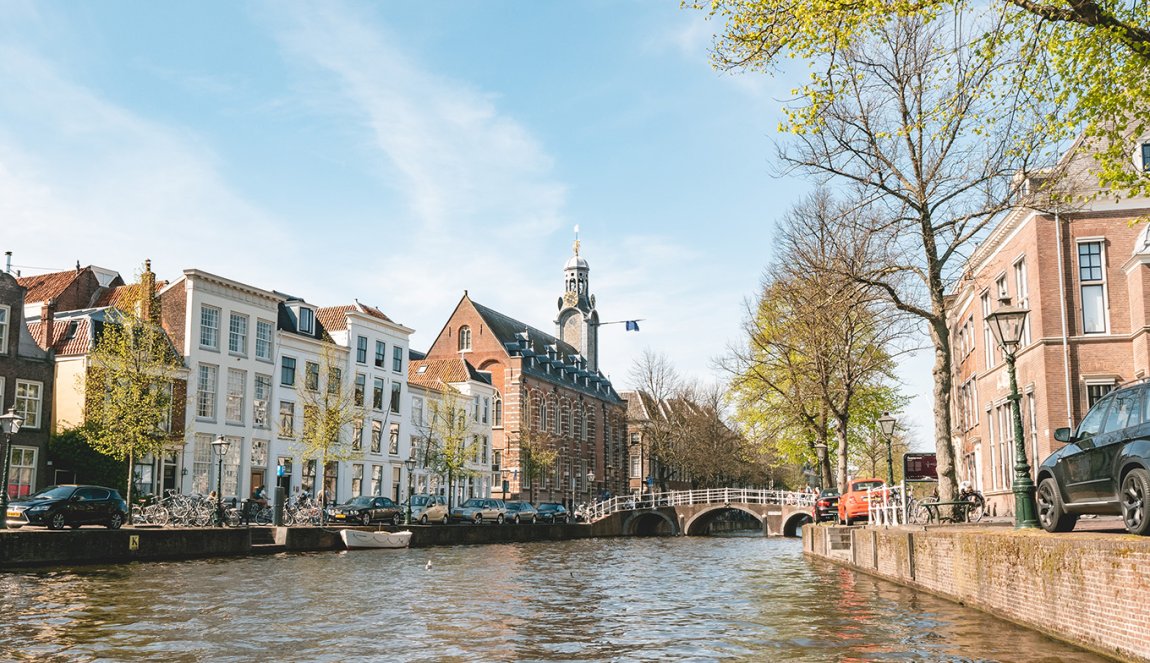 Leiden from the water Leiden from the water